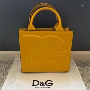Dolce & Gabbana Mustard Tote Bag